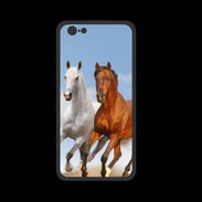 Coque  Iphone 8 PREMIUM Duo de chevaux