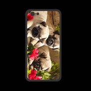 Coque  Iphone 8 PREMIUM Trio de chiots Carlin