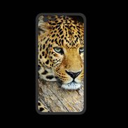 Coque  Iphone 8 PREMIUM portrait d'un léopard 50