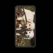 Coque  Iphone 8 PREMIUM Duo de chiot golden retriever