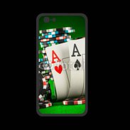 Coque  Iphone 8 PREMIUM Paire d'As au poker 75