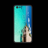 Coque  Iphone 8 PREMIUM Bungalow sur mer tropicale