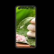 Coque  Iphone 8 PREMIUM Galet et feuilles mouillées