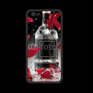 Coque  Iphone 8 PREMIUM Bouteille alcool pétales de rose glamour
