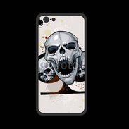 Coque  Iphone 8 PREMIUM Carte tête de mort trèfle