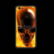 Coque  Iphone 8 PREMIUM crâne en feu