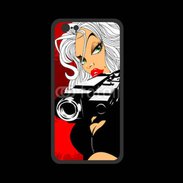 Coque  Iphone 8 PREMIUM Femme blonde tueuse 50