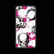 Coque  Iphone 8 PREMIUM Fond Tête de mort 1600