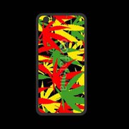 Coque  Iphone 8 PREMIUM Fond de cannabis coloré