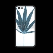Coque  Iphone 8 PREMIUM Marijuana en bleu et blanc