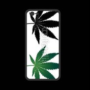Coque  Iphone 8 PREMIUM Double feuilles de cannabis