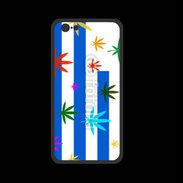 Coque  Iphone 8 PREMIUM Drapeau Uruguay cannabis