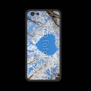 Coque  Iphone 8 PREMIUM arbres enneigés coeur