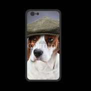 Coque  Iphone 8 PREMIUM Beagle avec casquette