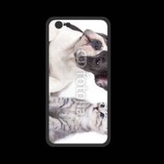 Coque  Iphone 8 PREMIUM Duo chien et chat