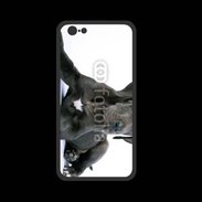Coque  Iphone 8 PREMIUM Dogue allemand noir