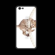 Coque  Iphone 8 PREMIUM Chaton sur une corde