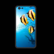 Coque  Iphone 8 PREMIUM Poisson jaune et noir