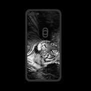 Coque  Iphone 8 PREMIUM Tigre du Bengale en noir et blanc