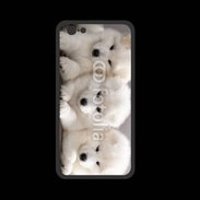 Coque  Iphone 8 PREMIUM Chiot japonais blanc