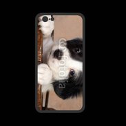 Coque  Iphone 8 PREMIUM Chiot blanc et noir 2