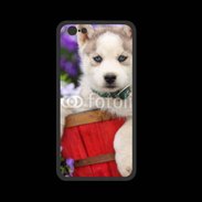 Coque  Iphone 8 PREMIUM Portrait chiot Husky de Sibérie 1