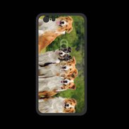 Coque  Iphone 8 PREMIUM Groupe de 5 chiens Border Collie