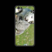 Coque  Iphone 8 PREMIUM Chiot blanc et gris 1