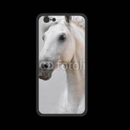 Coque  Iphone 8 PREMIUM Portrait cheval blanc 11