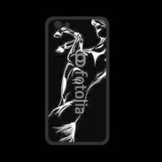 Coque  Iphone 8 PREMIUM Illustration cheval noir