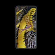 Coque  Iphone 8 PREMIUM Serpent noir et jaune