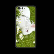 Coque  Iphone 8 PREMIUM Lapin blanc dans l'herbe