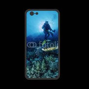 Coque  Iphone 8 PREMIUM Tortue et plongeur