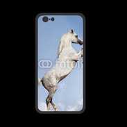 Coque  Iphone 8 PREMIUM Cheval arable robe grise