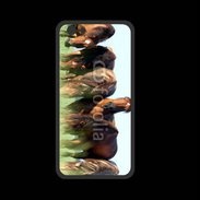 Coque  Iphone 8 PREMIUM Groupe de chevaux