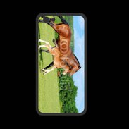 Coque  Iphone 8 PREMIUM Cheval et poulain 2