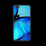 Coque  Iphone 8 PREMIUM Papillon sur fond bleu