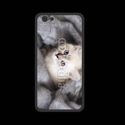 Coque  Iphone 8 PREMIUM Chaton aux yeux bleus 10