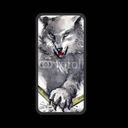 Coque  Iphone 8 PREMIUM Loup en dessin 100