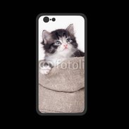 Coque  Iphone 8 PREMIUM Chaton dans un sac