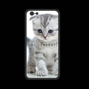 Coque  Iphone 8 PREMIUM Chaton gris en balade
