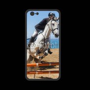 Coque  Iphone 8 PREMIUM Saut d'obstacle à cheval 100