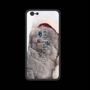 Coque  Iphone 8 PREMIUM Petit chaton de noël 600