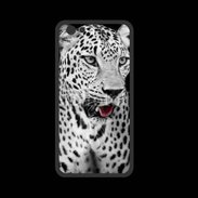 Coque  Iphone 8 PREMIUM Léopard en noir et blanc 550