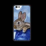 Coque  Iphone 8 PREMIUM Lapin dans un mug bleu