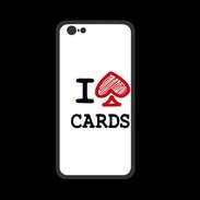 Coque  Iphone 8 PREMIUM I love Cards spade