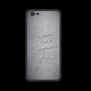 Coque  Iphone 8 PREMIUM Aimer Noir Citation Oscar Wilde