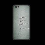 Coque  Iphone 8 PREMIUM Aimer Vert Citation Oscar Wilde