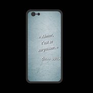 Coque  Iphone 8 PREMIUM Aimer Turquoise Citation Oscar Wilde