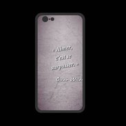 Coque  Iphone 8 PREMIUM Aimer Violet Citation Oscar Wilde